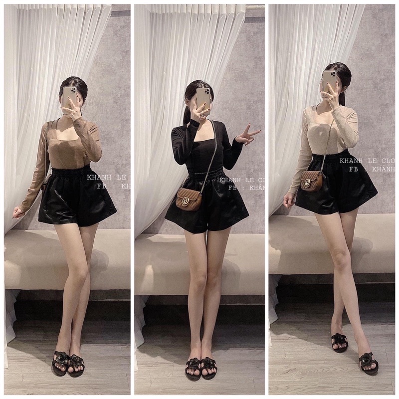 [BÁN SỈ ] Quần sooc phồng tactc lưng chun tôn dáng