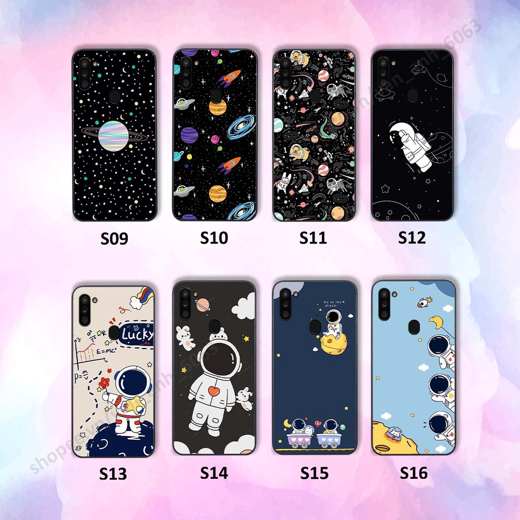 Ốp Samsung A11 / M11 hình bầu trời, phi hành gia đẹp, ốp lưng điện thoại samsung galaxy viền dẻo cao cấp