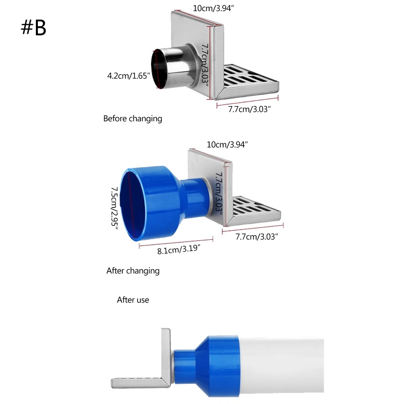Miếng Lọc Rác Chống Tắc Nghẽn Hình Chữ L ​Phụ Kiện Để Giặt Đồ Tiện Dụng Và Bền