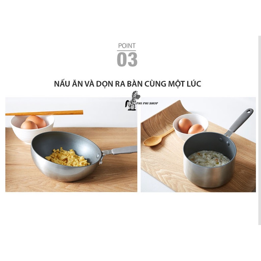 Dòng nồi chảo mini Handy Cook Lock&Lock , ko sử dụng bếp từ