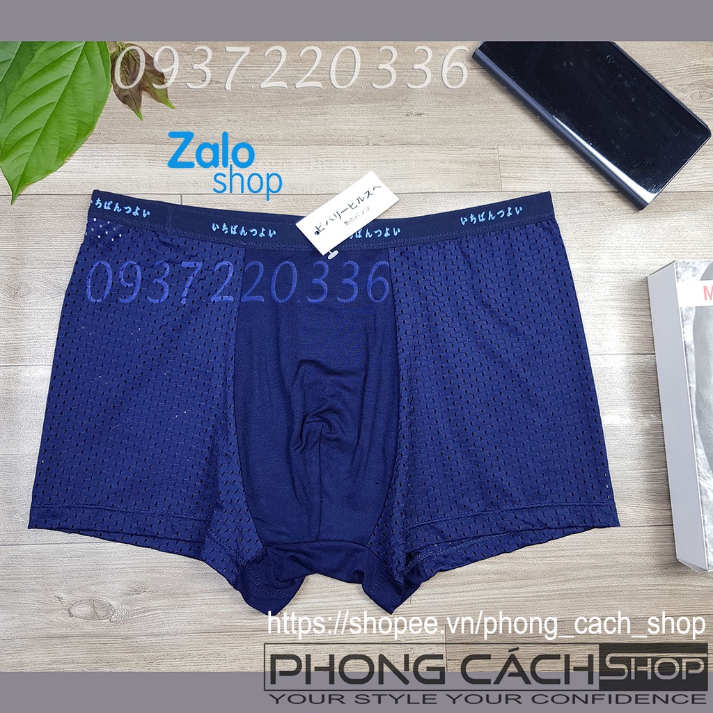 COMBO 2 Quần boxer nam thun lạnh thông hơi - Hàng VNXK Nhật, chất lượng cao 2xBXTH