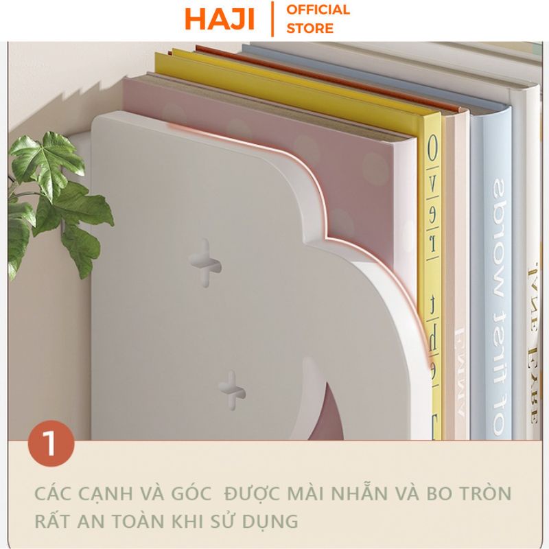 Kệ sách để bàn phân ngăn giúp lưu trữ vật dụng khoa học thương hiệu HAJI D410