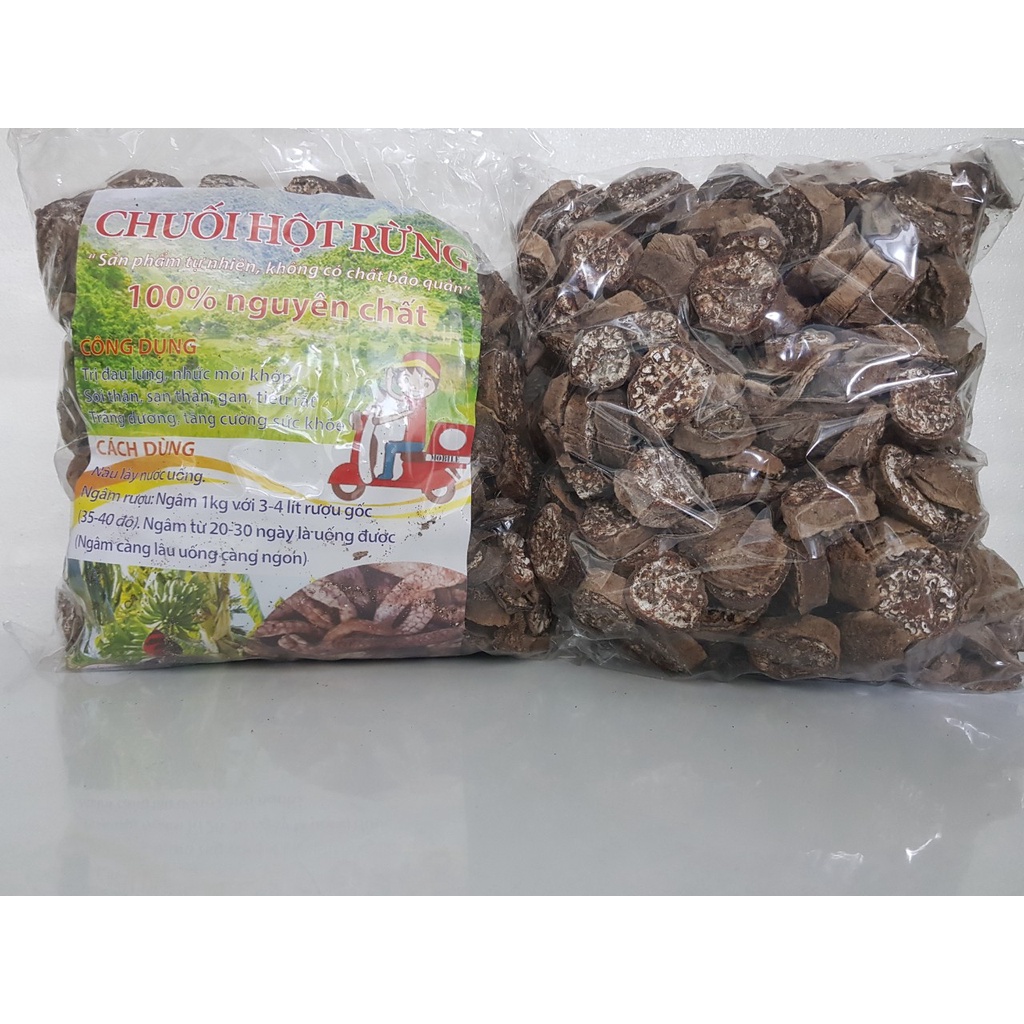 (1kg) Chuối hột rừng thái lát thơm nức mũi, tan sỏi thận, đỡ đau lưng, xương khớp