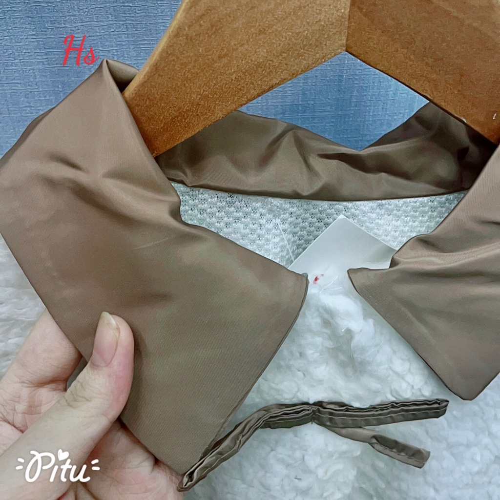 Áo Khoác Lông Trắng Viền Nâu Sang Chảnh Mã 668 UNI STORE