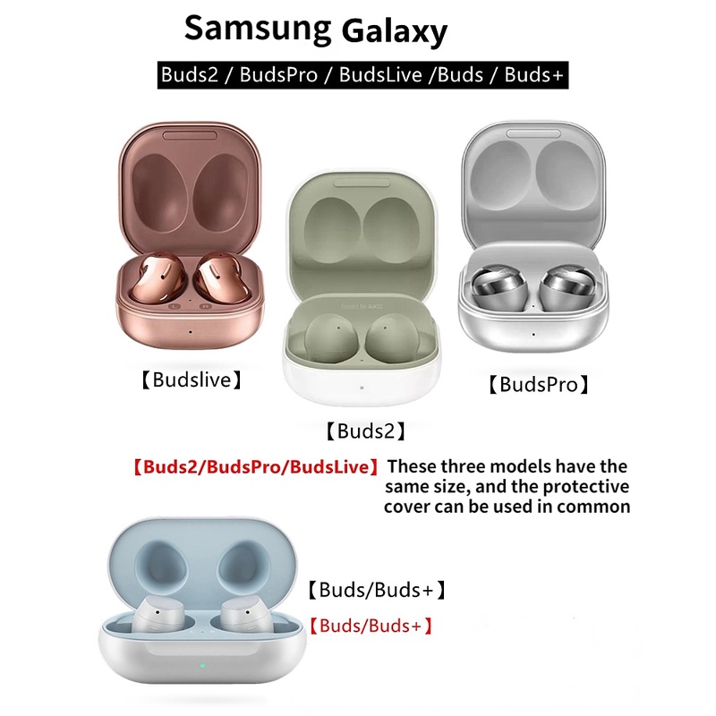 Samsung Galaxy Buds 2 / Buds Pro / Buds Live Vỏ bảo vệ hộp sạc tai nghe bằng nhựa cứng chống sốc chống nước in họa tiết cho