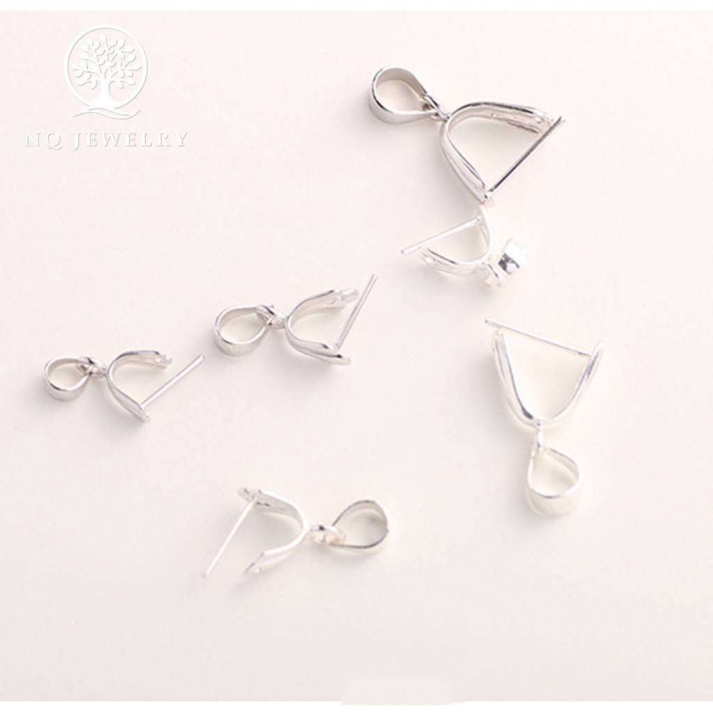 Charm bạc khoen móc mặt dây chuyền - NQ Jewelry