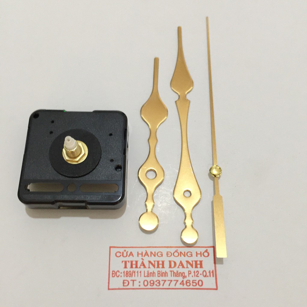 Kim trôi - Bộ kim vàng dài 14,5cm và máy trôi Đài Loan loại tốt trục 13mm