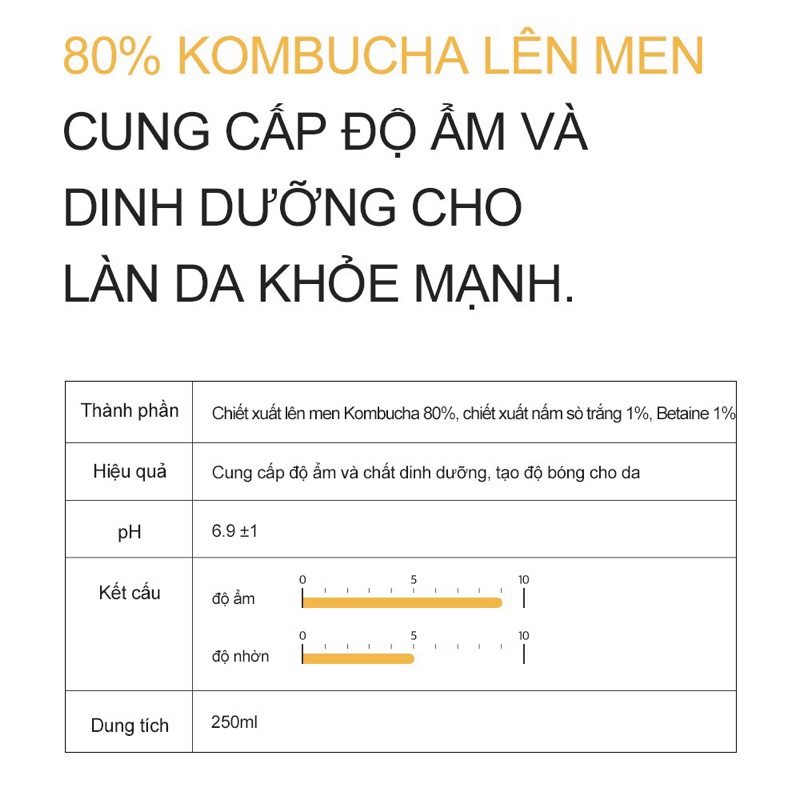 Nước Cân Bằng KOMBUCHA 80% TREATMENT