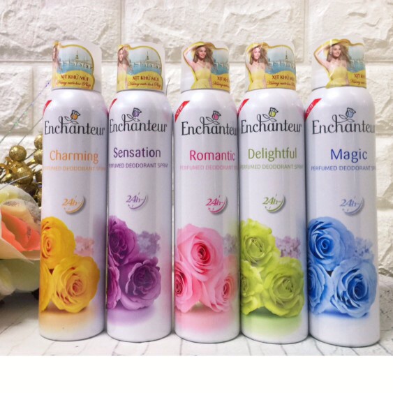 Xịt khử mùi hương nước hoa Enchanteur 150 ml