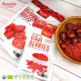 Táo đỏ kỷ tử hữu cơ AmaVie Foods