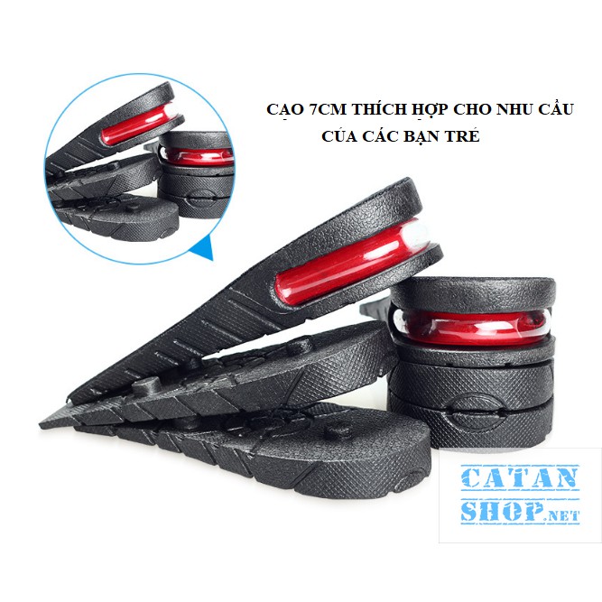 1 cặp lót giày tăng chiều cao nửa bàn  từ 3cm – 7cm, Miếng độn giày có đệm khí siêu êm ái