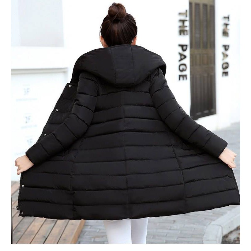 (Hàng có sẵn) Áo khoác phao nữ dáng dài | BigBuy360 - bigbuy360.vn