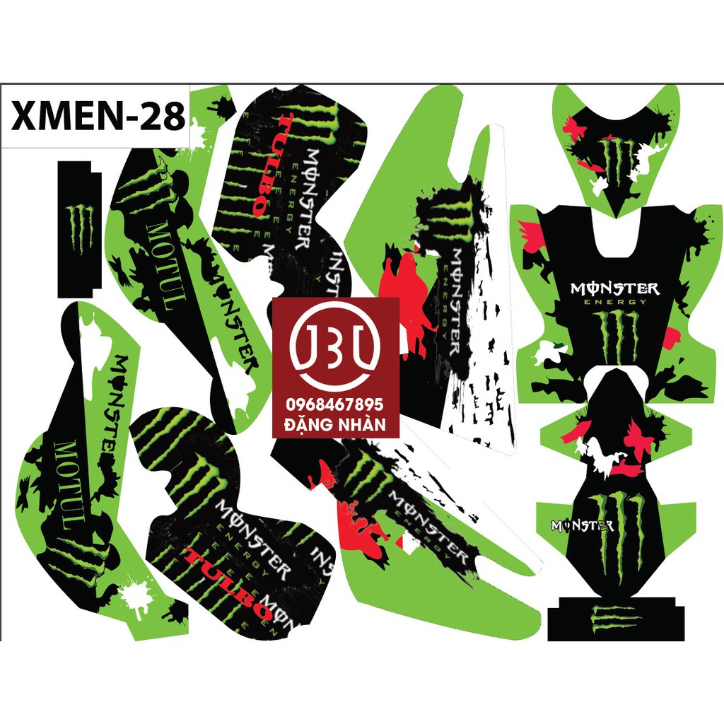 tem trùm xe điện xmen 28
