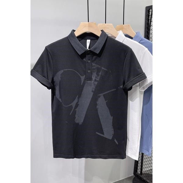 Áo Thun Polo Tay Ngắn In Chữ Trẻ Trung Hợp Thời Trang Cho Nam