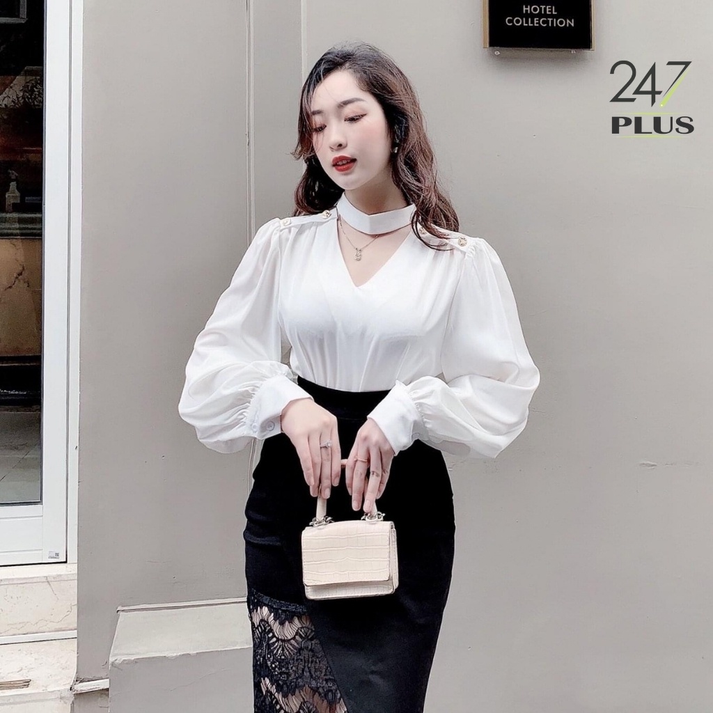 [Mã FAMARAL2 giảm 10K đơn 50K] Áo Sơ Mi Dài Tay Tay Nhúm Điệu Xinh