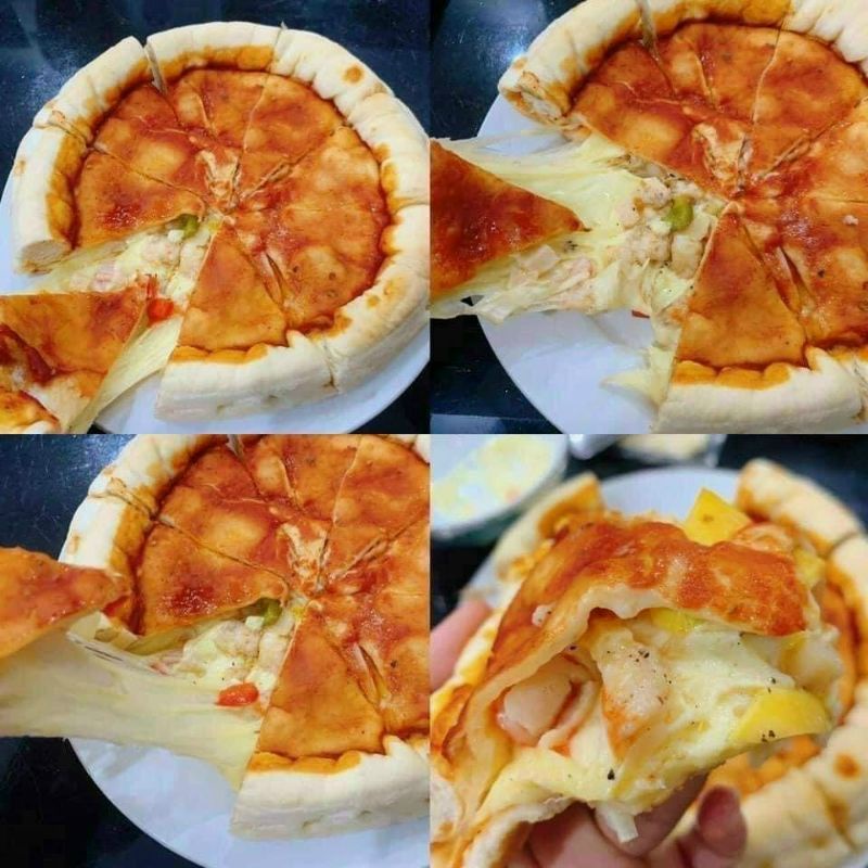 Bánh Pizza Chicago Nhân Nhồi Phô Mai TỪ ĐƠN 50K,  Hàng ngon nhà làm