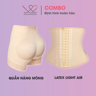[SALE COMBO] Định Hình Giảm Eo & Nâng Mông VietCorset [Latex Slim Light Air - Quần Nâng Môn]-Hỗ trợ đổi trả trong 7 ngày