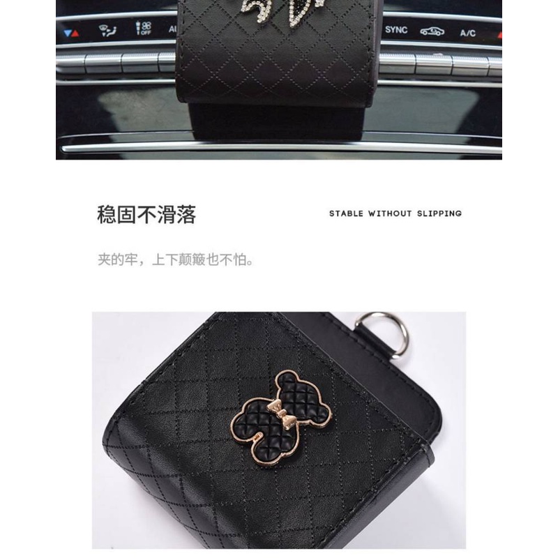 Car Vent Buggy Bag Hanging Bag High-End Camellia Vehicle Storage Box Car Storage Box Storage Fantastic Female q97K