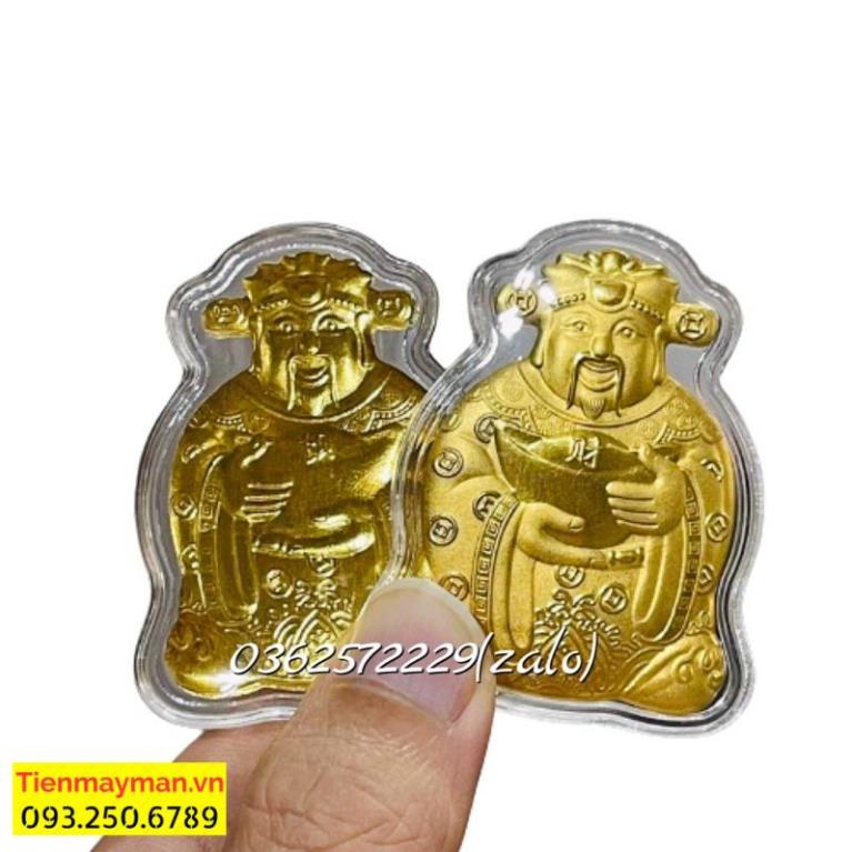 [Quà Tết] Ông Thần Tài Mạ Vàng Kèm Túi Gấm Phúc Lộc ý nghĩa, túi đỏ gửi mẫu ngẫu nhiên
