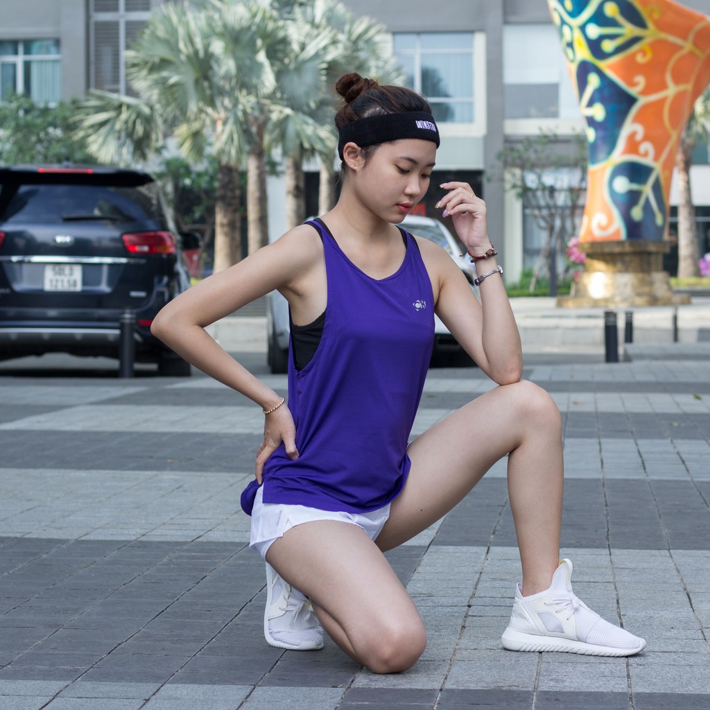 Áo TankTop Cổ Yếm Thể Thao Nữ Tập Gym, Yoga CH011