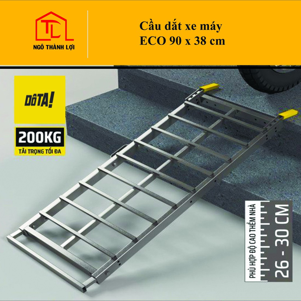 Cầu thang dắt xe máy - Bậc thang xe máy(Dốc lên xe) DôTA ECO 90x38 (cm) có bán tại Ngô Thành Lợi