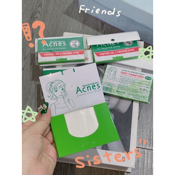 🌟CHÍNH HÃNG 🌟COMBO 2 HỘP GIẤY THẤM DẦU ACNES