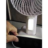 QUẠT SẠC TÍCH ĐIỆN DP 7624 CẢM ỨNG CAO 32CM DÙNG 2 BÌNH SẠC Mini 3000mah