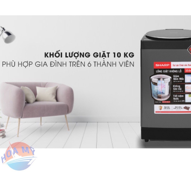 Máy giặt Sharp 10,2kg ES-W102PV-H