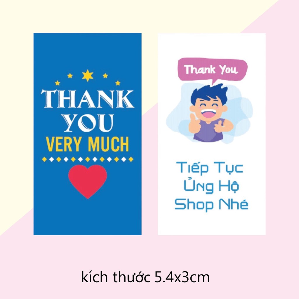 THẺ CẢM ƠN  TRI ÂN KHÁCH HÀNG- kích thước 3x5.4cm -  Giấy bìa cứng kích thước 3x5.4cm - mẫu 38