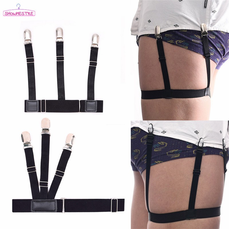 2 đai nịt cố định áo sơ mi thời trang nam