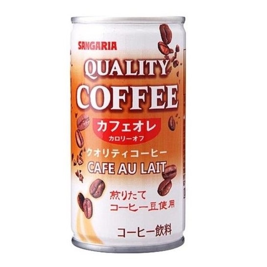 Cà phê sữa Sangaria Quality Coffee lon 185g Nhật Bản