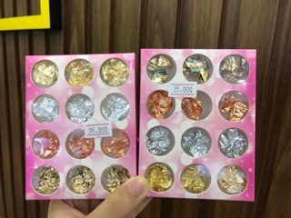Set giấy bạc trang trí móng tay