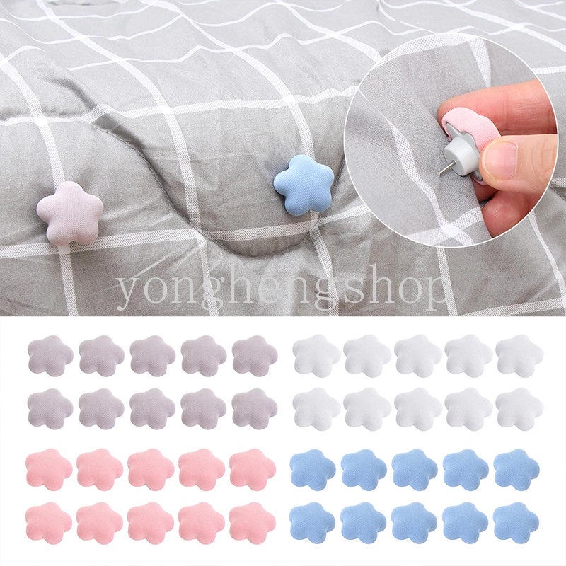 1 Kẹp Cố Định Ga Trải Giường Chống Trượt Hình Hoa Mận