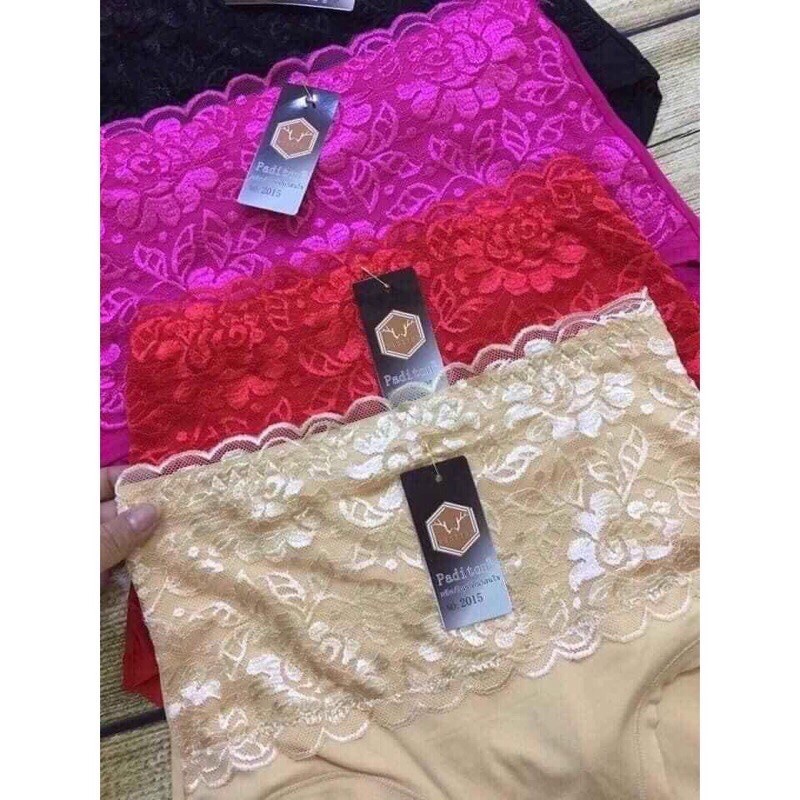 [ chọn màu ] Quần lót nữ cotton phối ren cạp cao gen bụng, quần lót định hình 2015