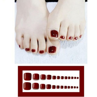 Bộ 24 móng chân giả kèm keo