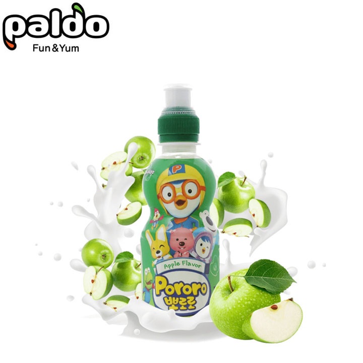 Nước Trái Cây Pororo 235ml - Nước Trái Cây Hàn Quốc Vị Dâu , Sữa , Táo , Chuối , Việt Quất