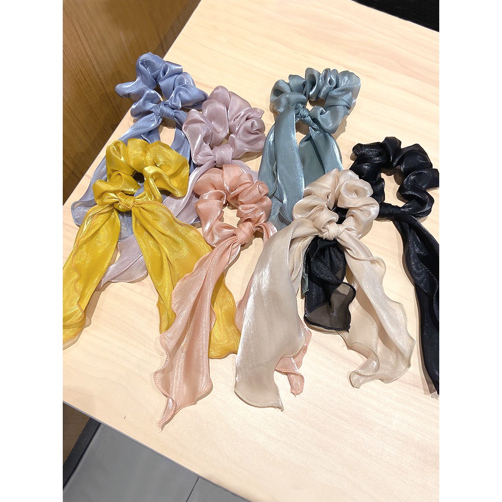 ✨Dây Buộc Tóc Đuôi Ngựa Bằng Lụa Chiffon Cỡ Lớn