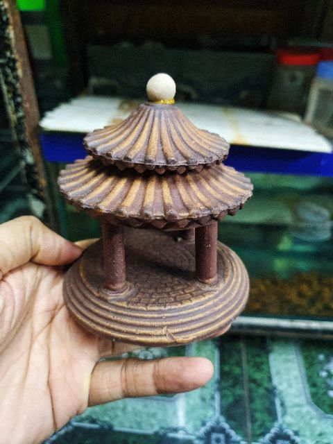 NHÀ NGHỈ TRANG TRÍ HỒ CÁ NON BỘ ĐƯỜNG KÍNH 10CM CAO 10CM