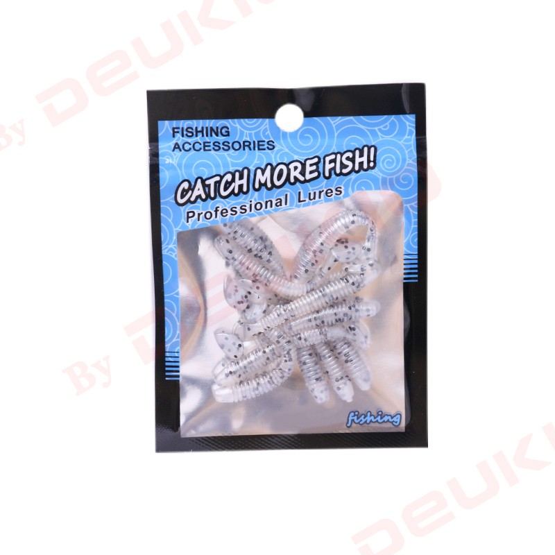 ✔️ CỔ PHIẾU CỔ PHIẾU ✔10 cái / Túi mồi câu cá 4.5 CM / 0.7G Mồi câu Tôm mềm Giun cá Lure Jig Head Tackle