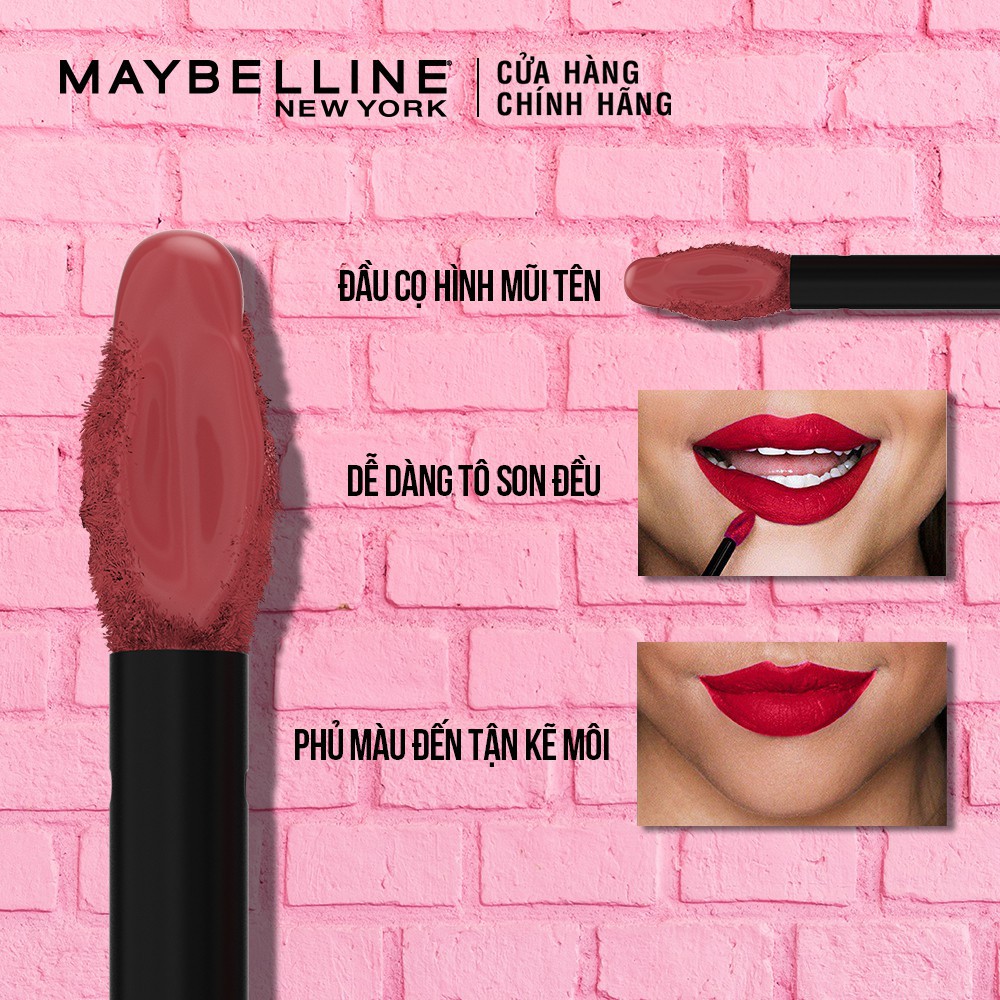 [CHÍNH HÃNG] Son Kem Lì 16h Lâu Trôi Maybelline New York Super Stay Matte Ink Lipstick City Edition 5ml