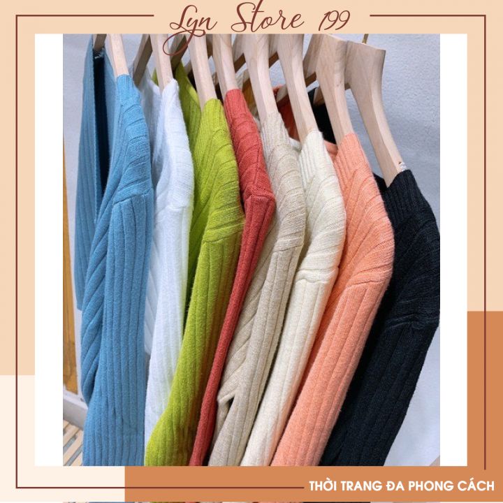 Áo Cardigan Len Cúc Mở Cho Nữ Cổ Chữ V Dệt Kim Dài Tay- Áo len Dài Tay Cho Nữ Nhiều Màu Freesize Mã 28