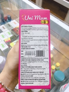 Uni Mum-bổ sung DHA,Sắt,Vitamin...cho bà bầu