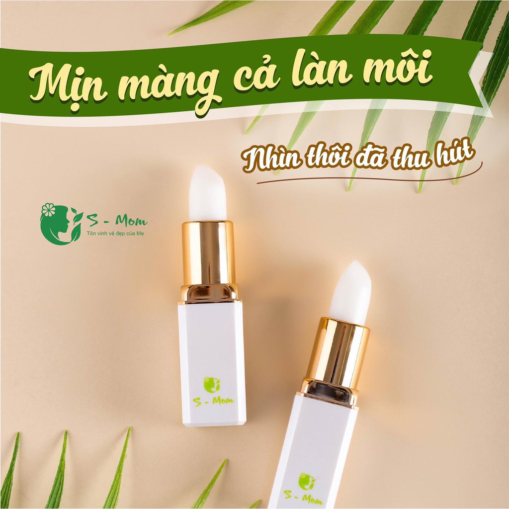 Son Dưỡng Môi Smom Hương Vani - Dưỡng Ẩm Kiêm Tẩy Tế Bào Chết Cho Môi