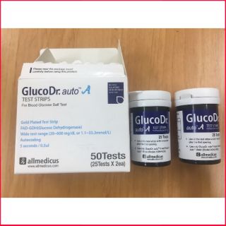 Lọ 25 que thử đường huyết GlucoDr.Auto