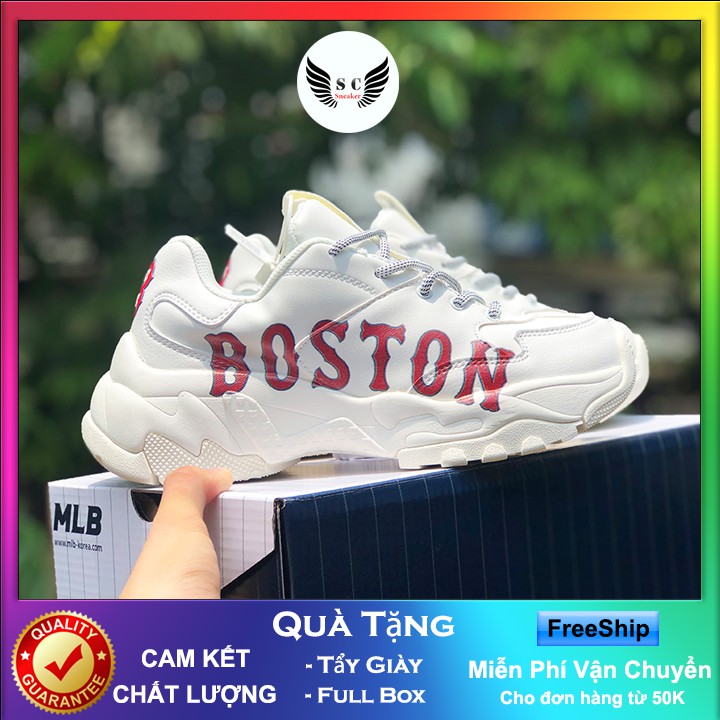 Giày MLB 🎁FREESHIP🎁 Giày Sneaker MLB_Boston Nam Nữ Cao Cấp Rẻ Nhất