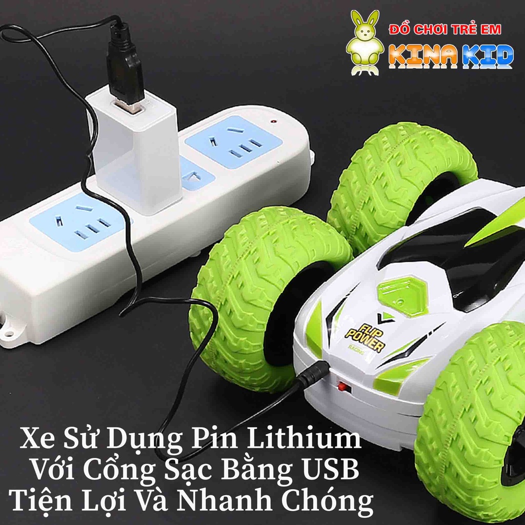 Xe Địa Hình Điều Khiển Từ Xa Double Roll, Sóng 2.4Ghz, Đứng 2 Bánh Và Xoay 360 Độ Độc Đáo