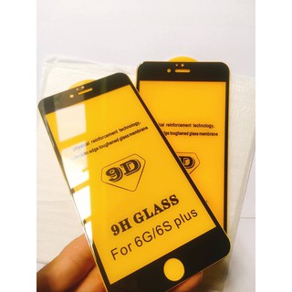 Kính cường lực 9d iphone 6 plus/6s plus đen siêu bền