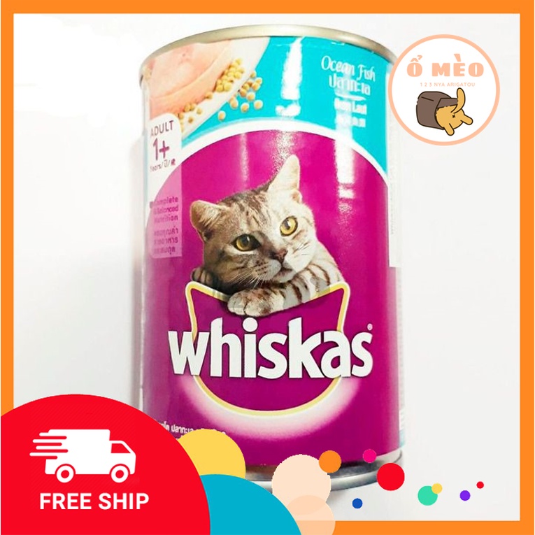 Whiskat pate lon 400g pate dinh dưỡng cho mèo