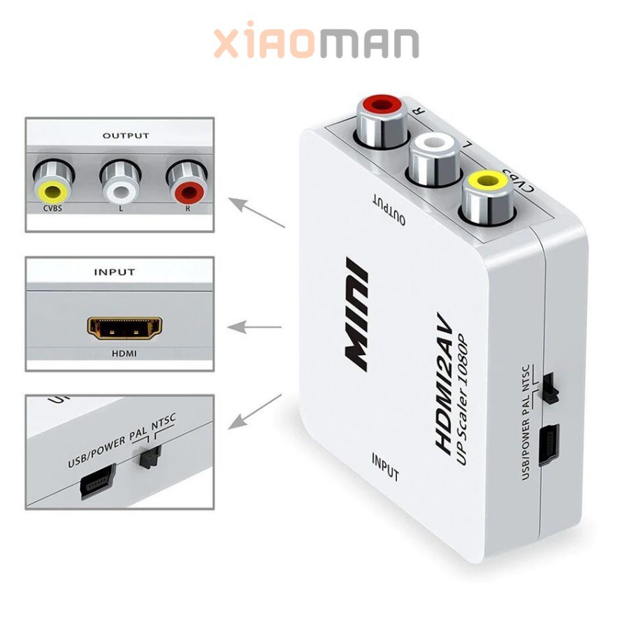 Bộ chuyển đổi tín hiệu AV sang VGA / HDMI sang AV / VGA sang AV / VGA sang HDMI Sắt hàng chất lượng cao