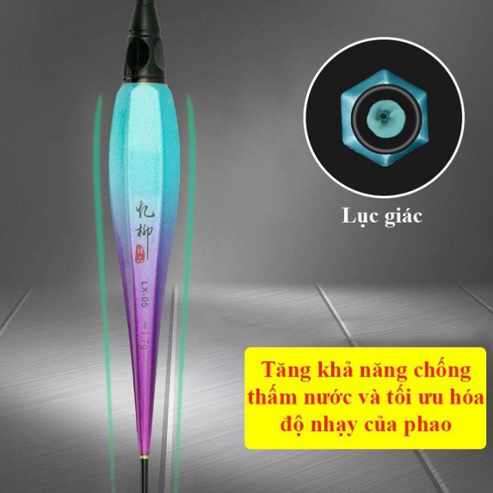 Phao Câu Cá Phao Câu Đài Ngày Đêm Yi LIU Lục Giác Cao Cấp PC17 đồ câu FISHING_HD